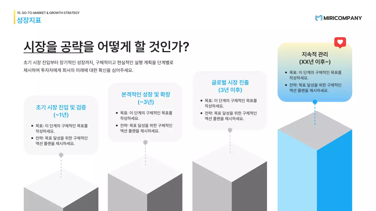 하늘색 모던 비즈니스 기획