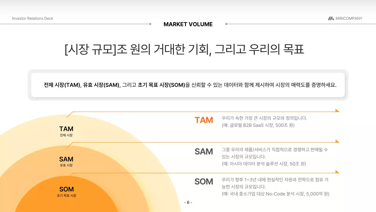 주황 모던 투자 설명서 홍보