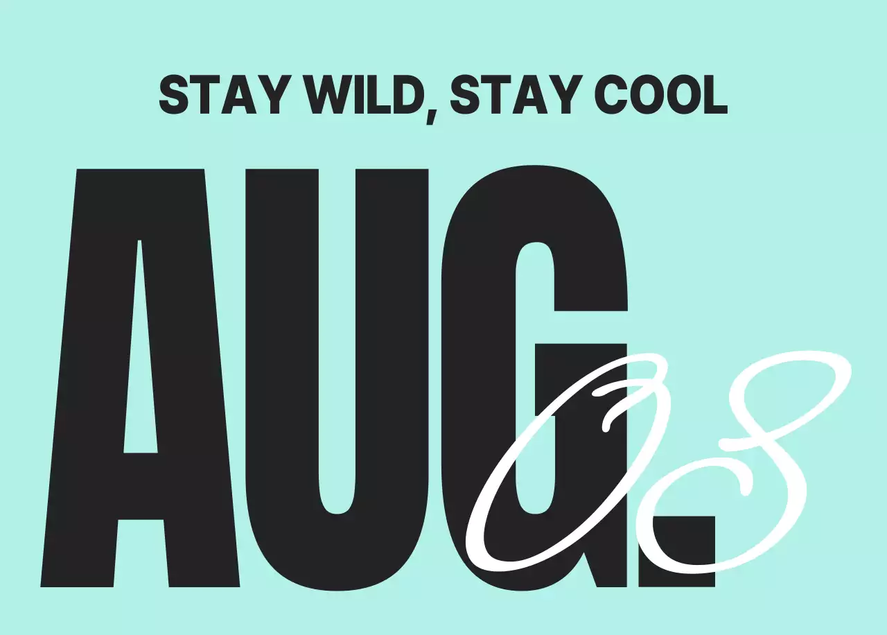 하늘색 모던 연간 계획 달력