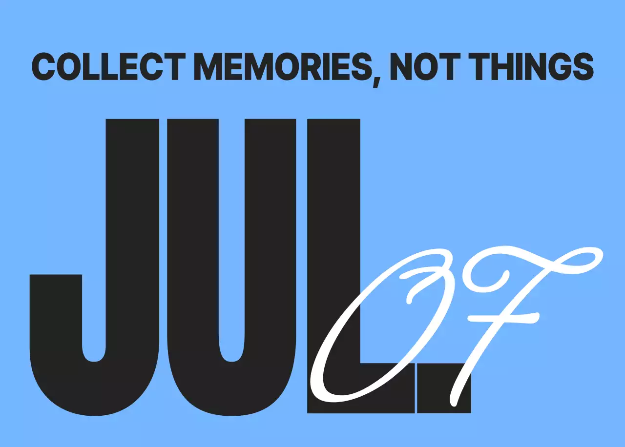 하늘색 모던 연간 계획 달력