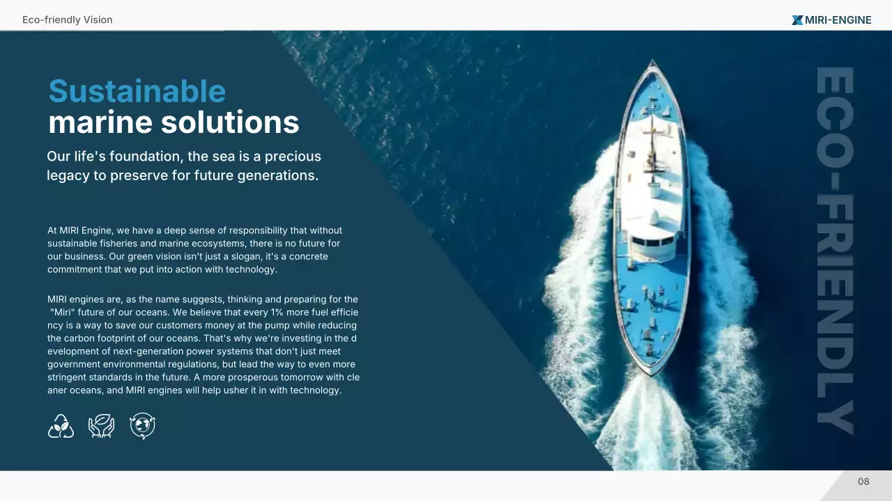 promosi kelautan profesional biru