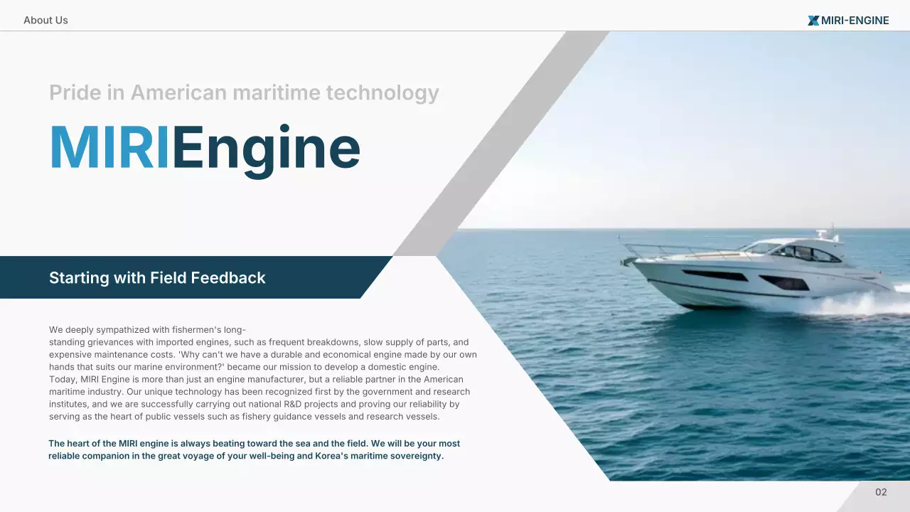 promosi kelautan profesional biru