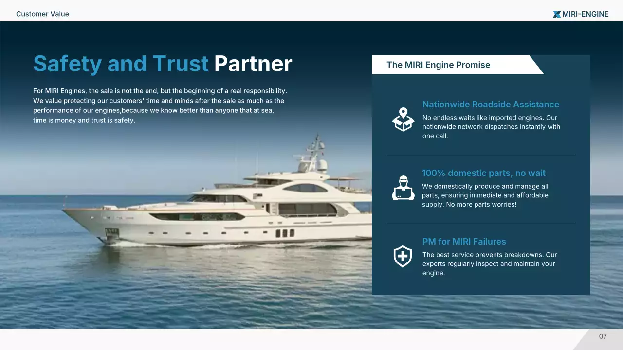 promosi kelautan profesional biru