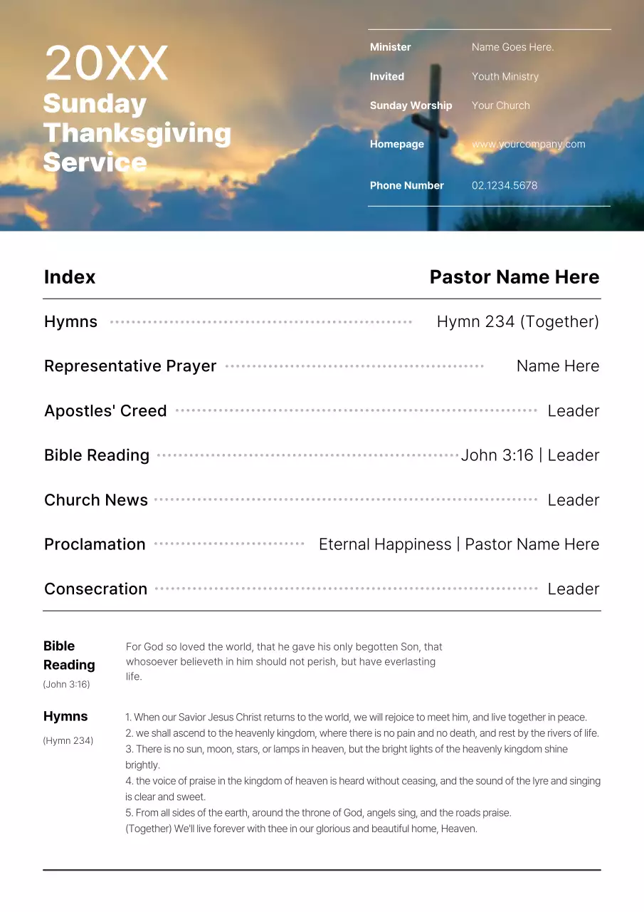 Beige Traditional Church Event Poster