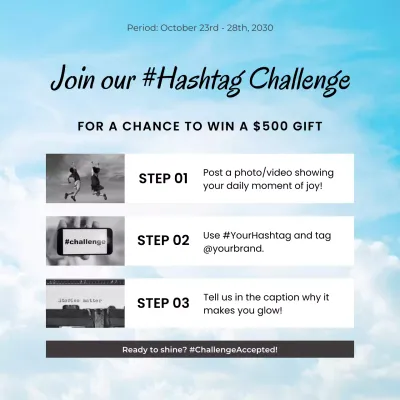 blue modern social media promotion