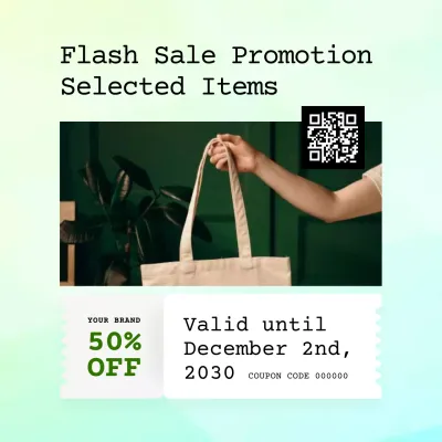 green modern sale coupon promotion