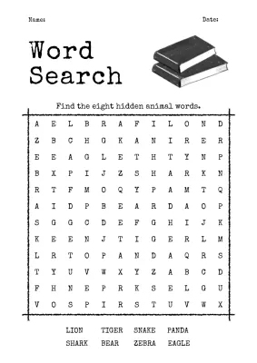 black classic animal guide