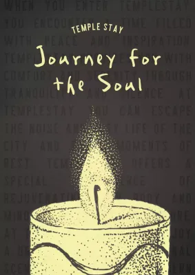 Beige Minimal Meditation Invitation Poster