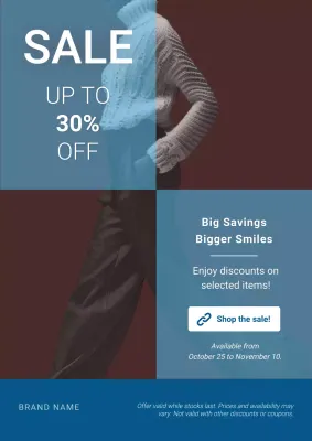 Blue Modern Fashion Promotion
