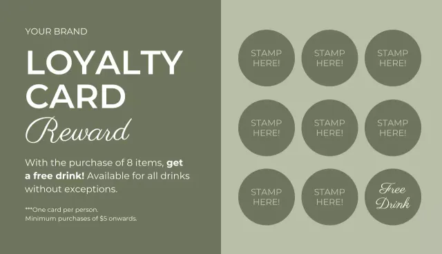 Promosi Kartu Loyalitas Sage Modern