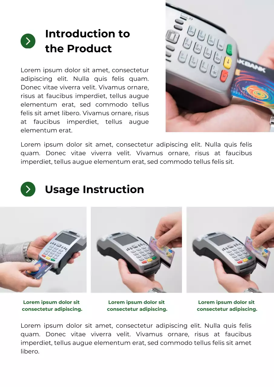 Green Modern User Manual Guide
