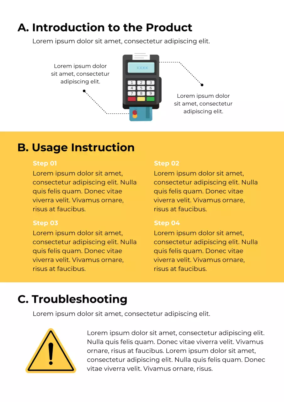 Yellow Modern User Manual Guide