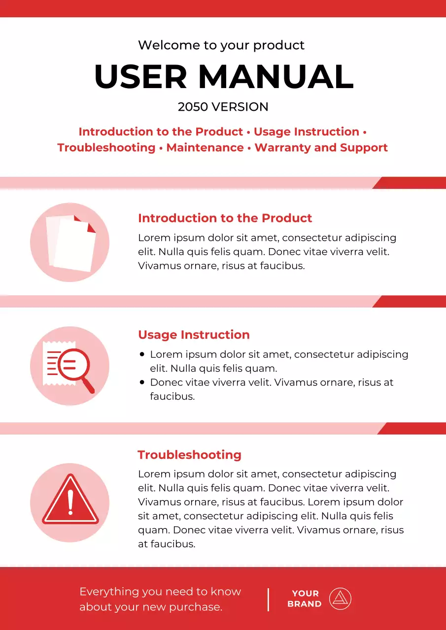 Red Modern User Manual Guide