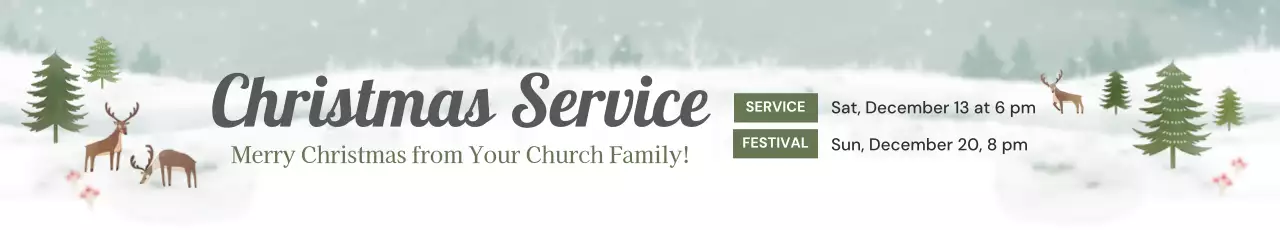 Banner de anúncio de Natal tradicional branco