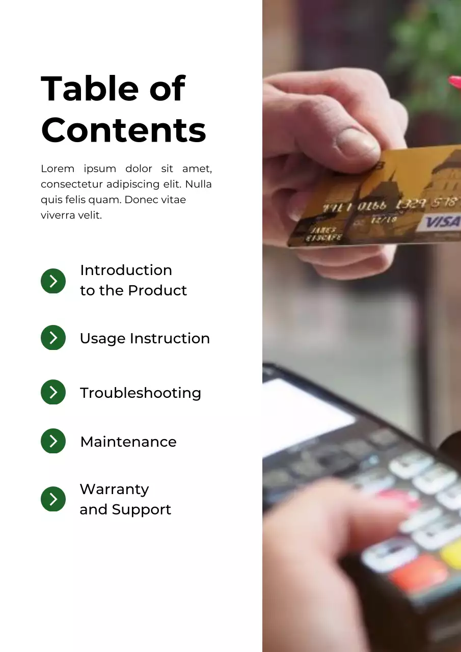 Green Modern User Manual Guide
