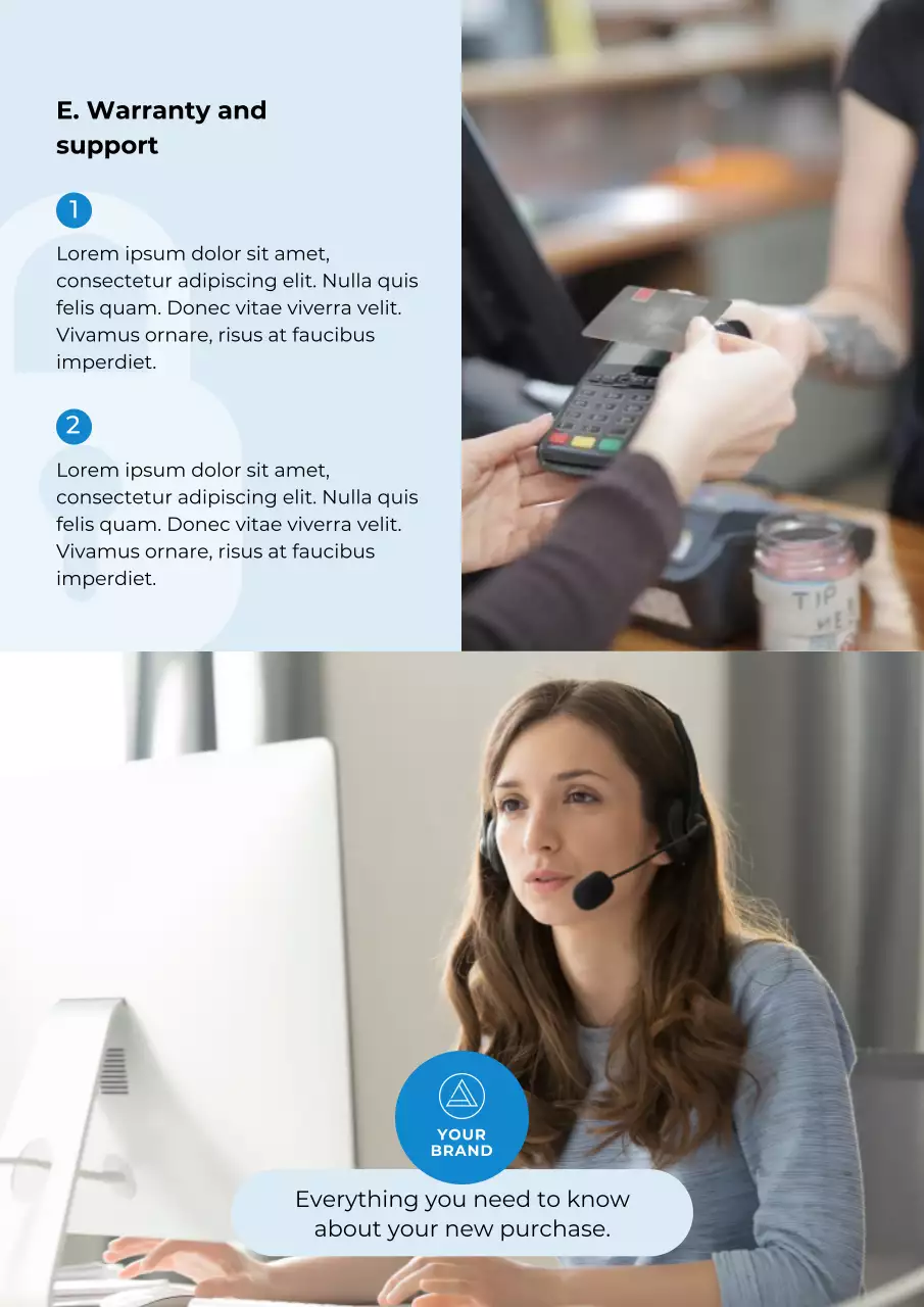 Blue Modern User Manual Guide