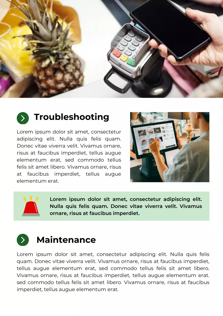 Green Modern User Manual Guide