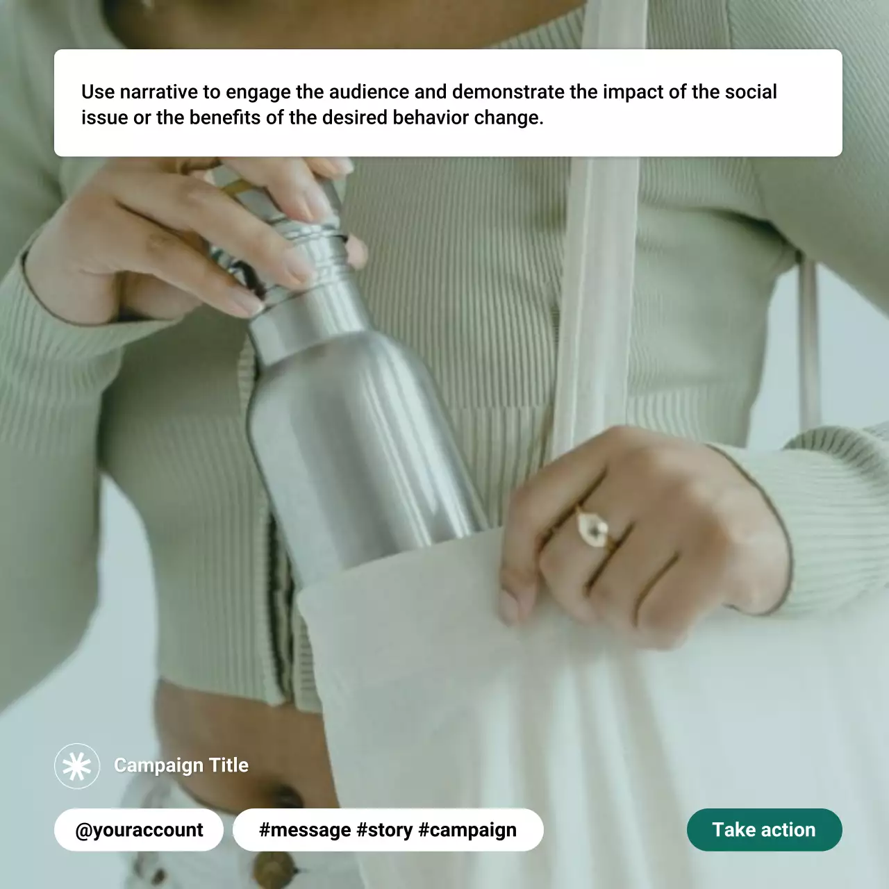 Green Minimal Campaign Advertisement