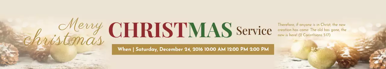 Banner de anúncio de Natal elegante bege