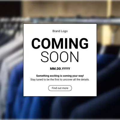 Black and White Modern Reveal Campaign