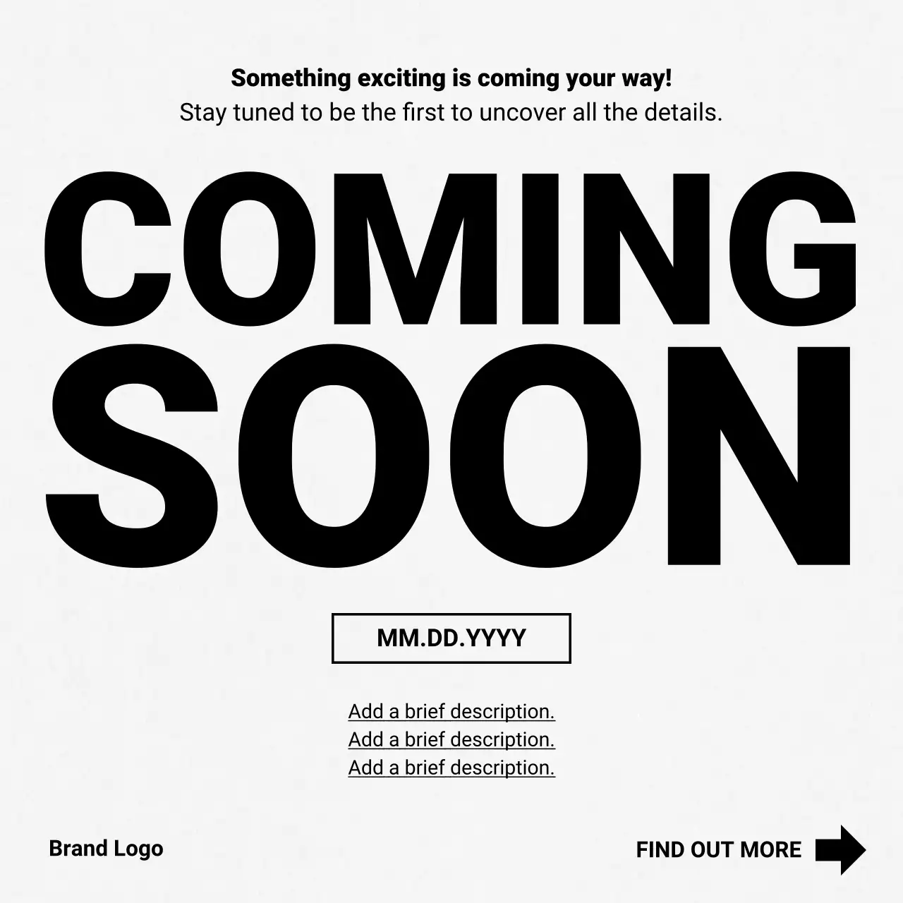 Black Minimal Reveal Campaign