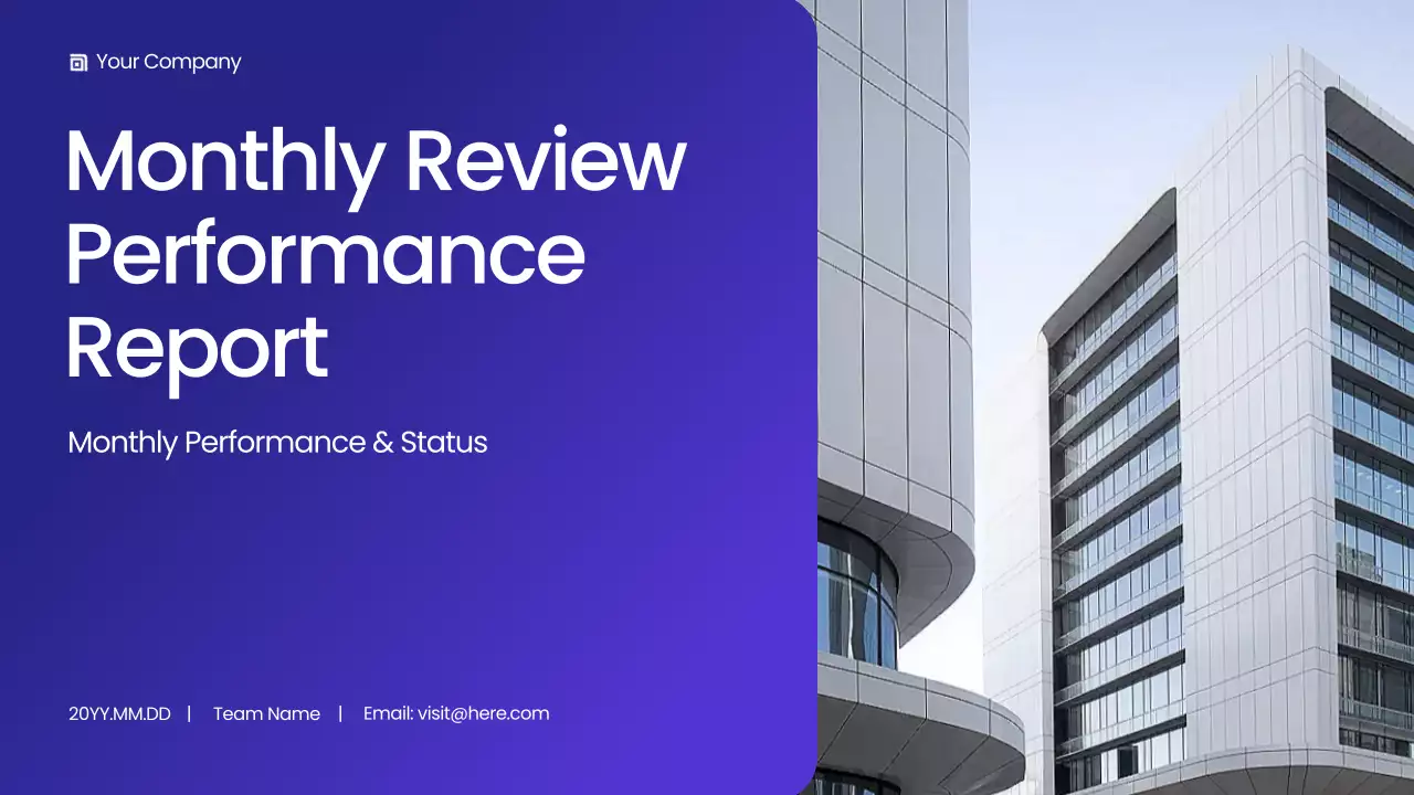 Blue Modern Business Report