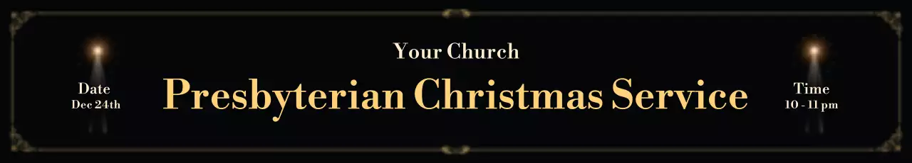 Banner de anúncio de Natal tradicional preto