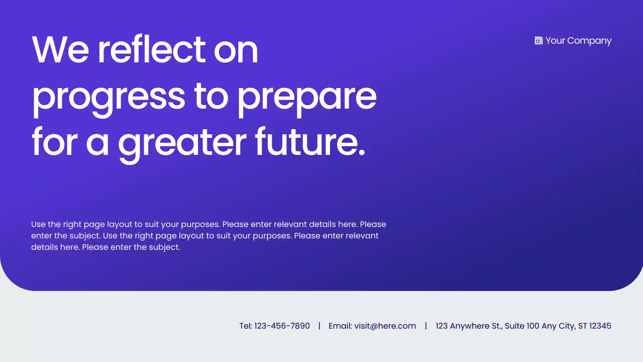 Blue Modern Business Report