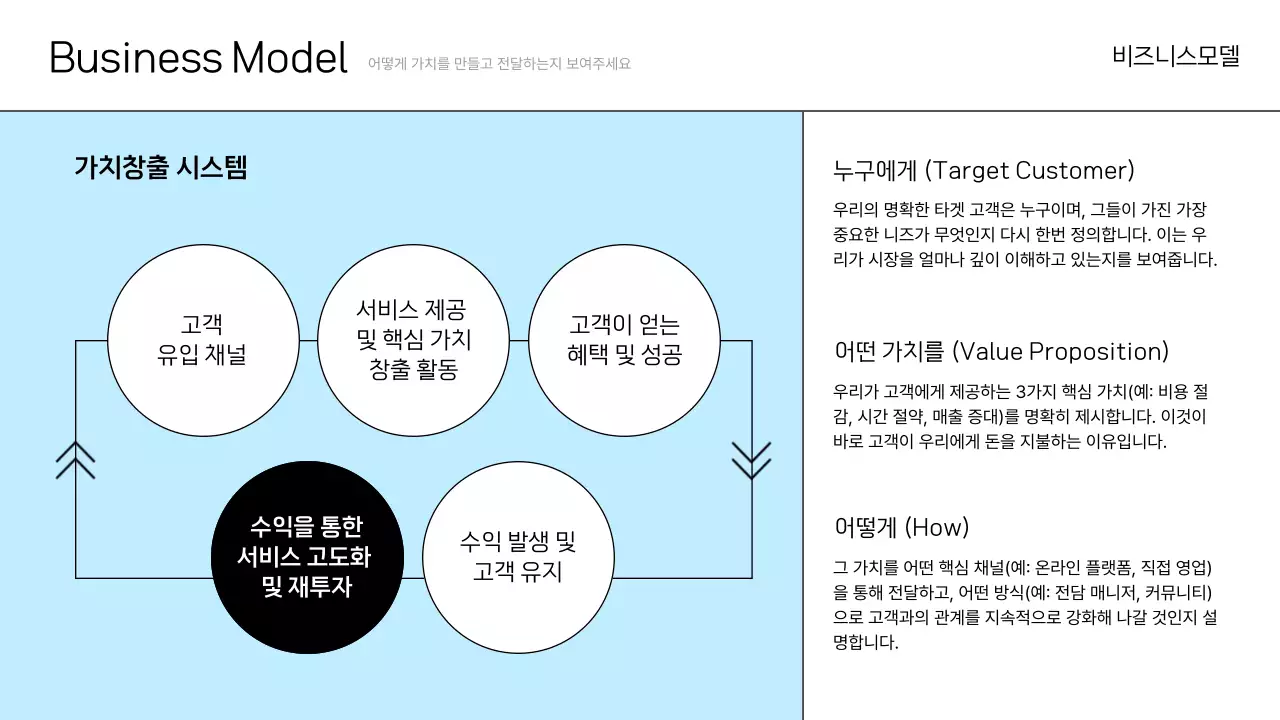 하늘색 깔끔 투자 문서 IR