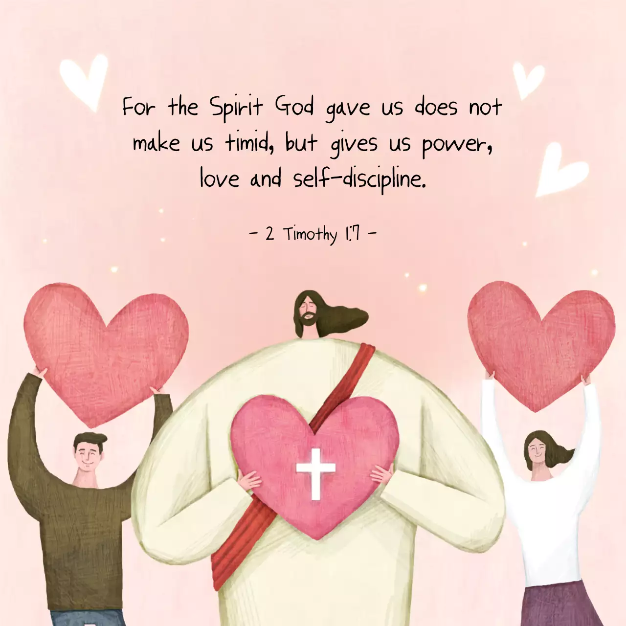 Pink Traditional Love Announcement Social Media Post