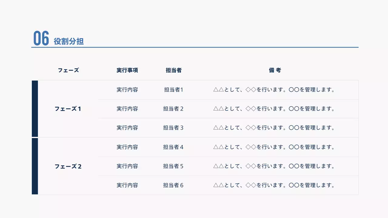 ネイビー モダン ビジネス 企画書