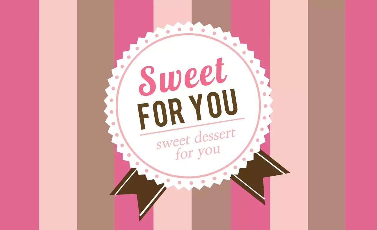 핑크 심플 디저트 홍보