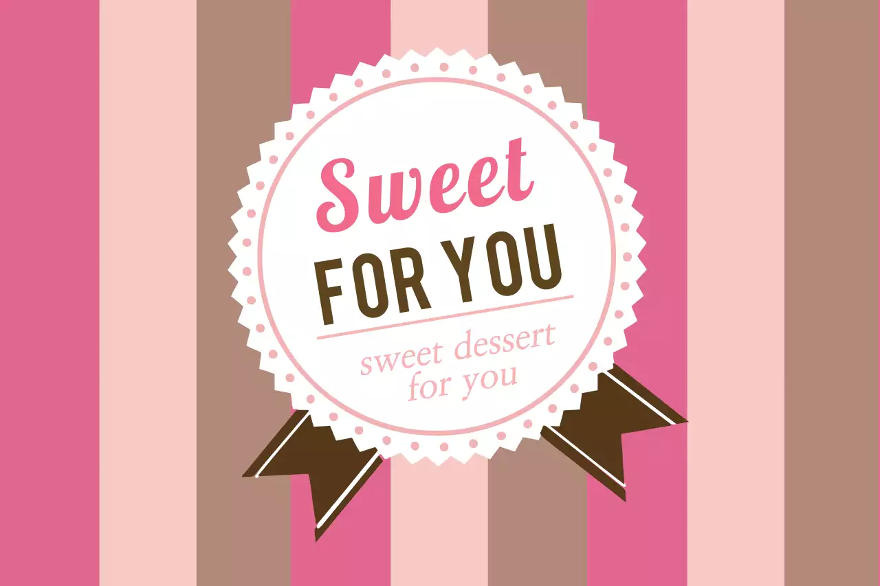 핑크 심플 디저트 광고
