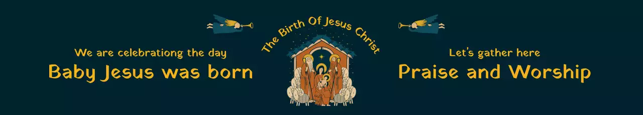 Faixa de anúncio de natividade tradicional da Marinha