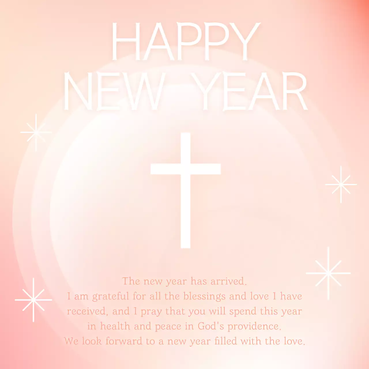 산호 심플 새해인사 카드 소셜 미디어 포스트