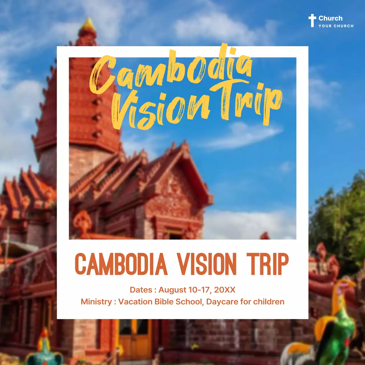 레드 전통 미션 홍보 소셜 미디어 게시물