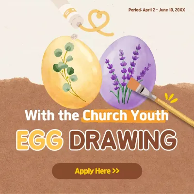 Beige Artistic Event Announcement Social Media Post