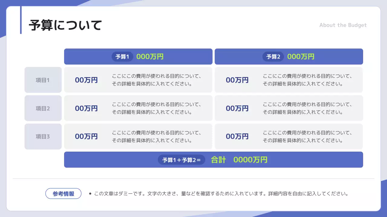 青 シンプル キャンペーン 企画書