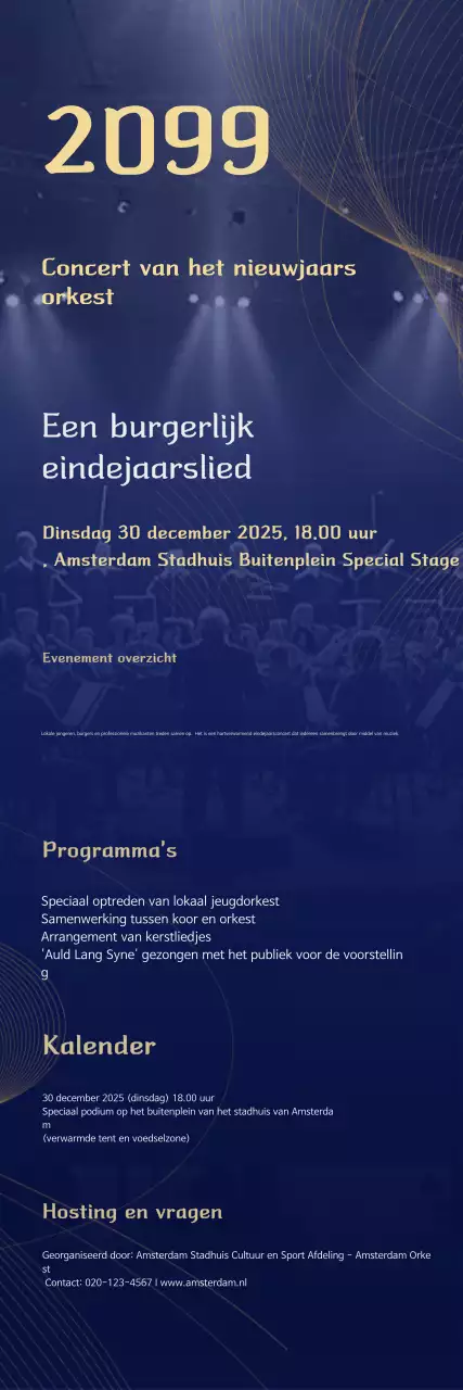 Blauwe Klassieke Muziek Concertgids