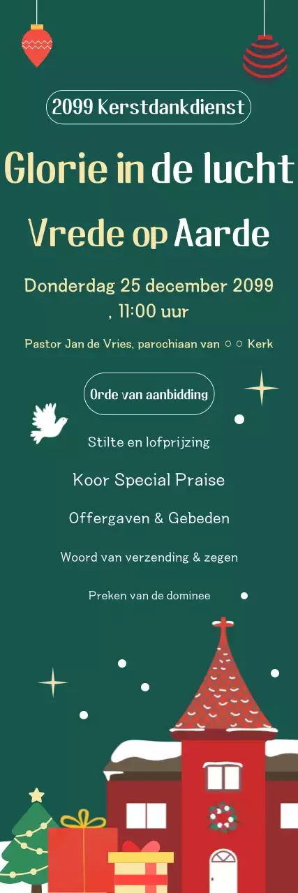 Groene Klassieke Kerstdienstgids