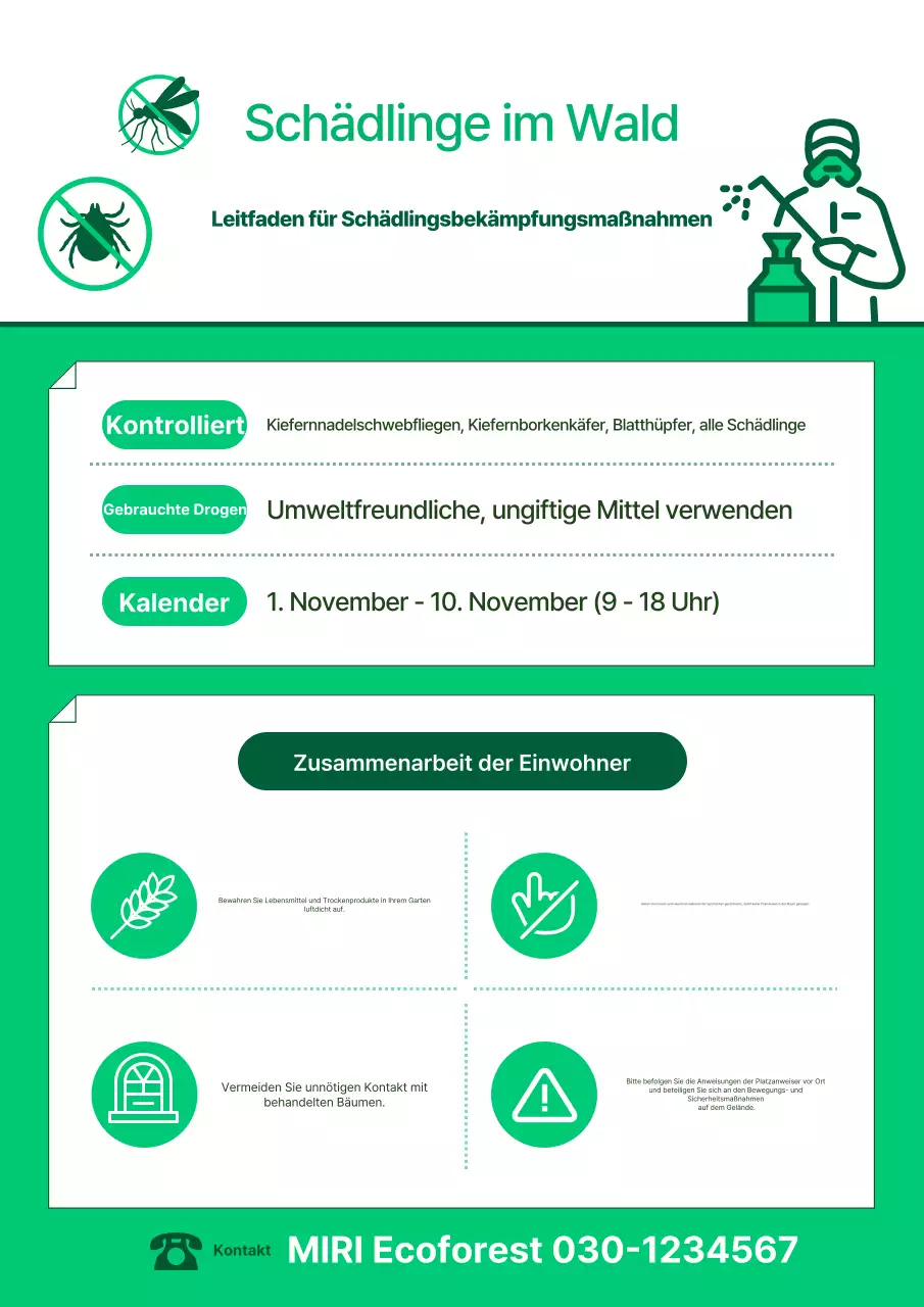 Leitfaden für eine grüne, saubere Umwelt