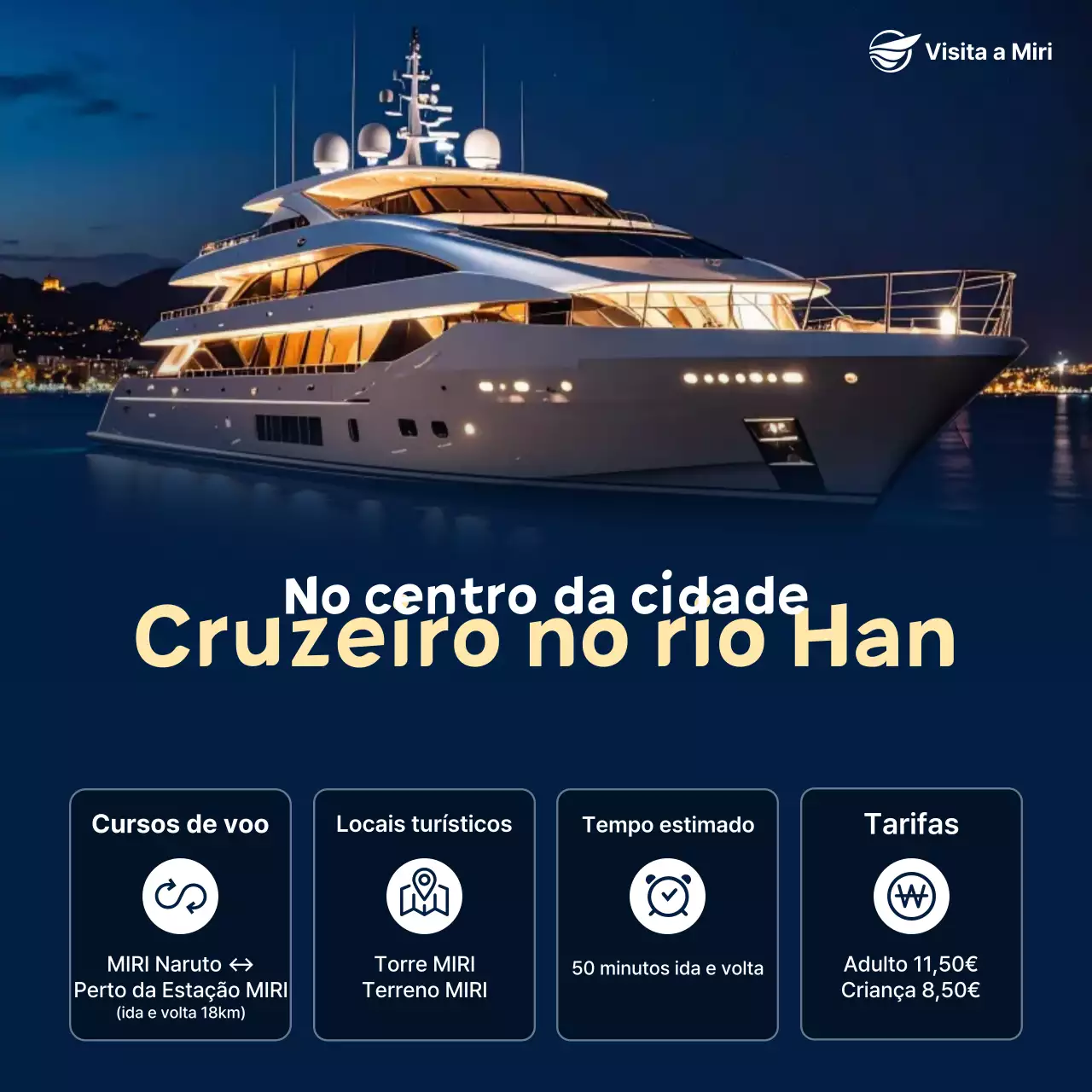 Guia turístico do Blue Modern Cruise