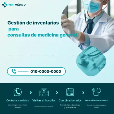 Guía de servicios médicos modernos Sky Blue