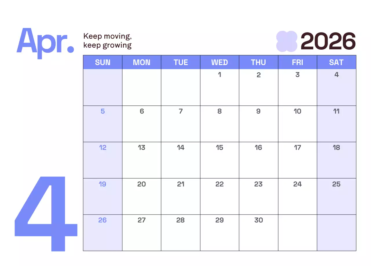 Kalender Modern Kuning Kalender