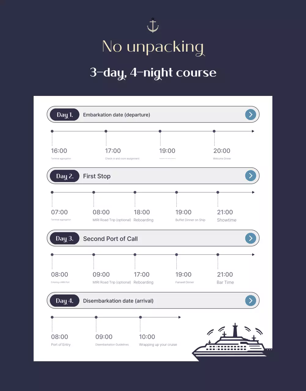 Navy Luxury Travel Advertisement