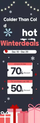 Liquidação de inverno azul marinho