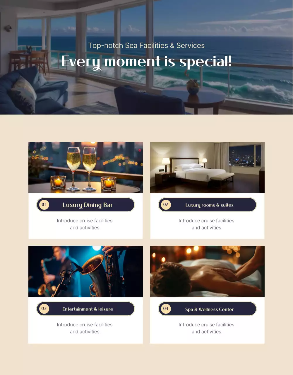 Navy Luxury Travel Advertisement