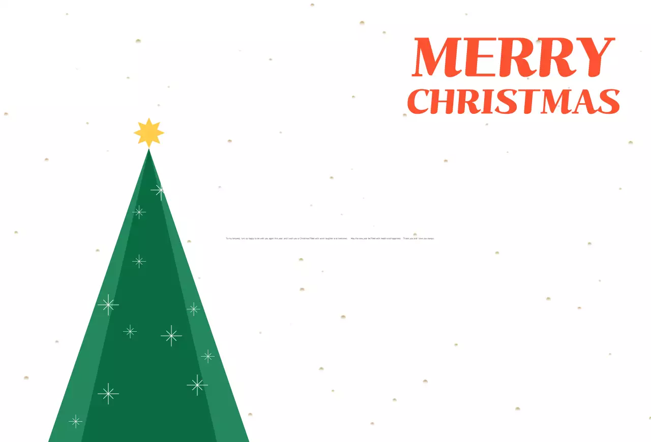 Green Simple Christmas Card