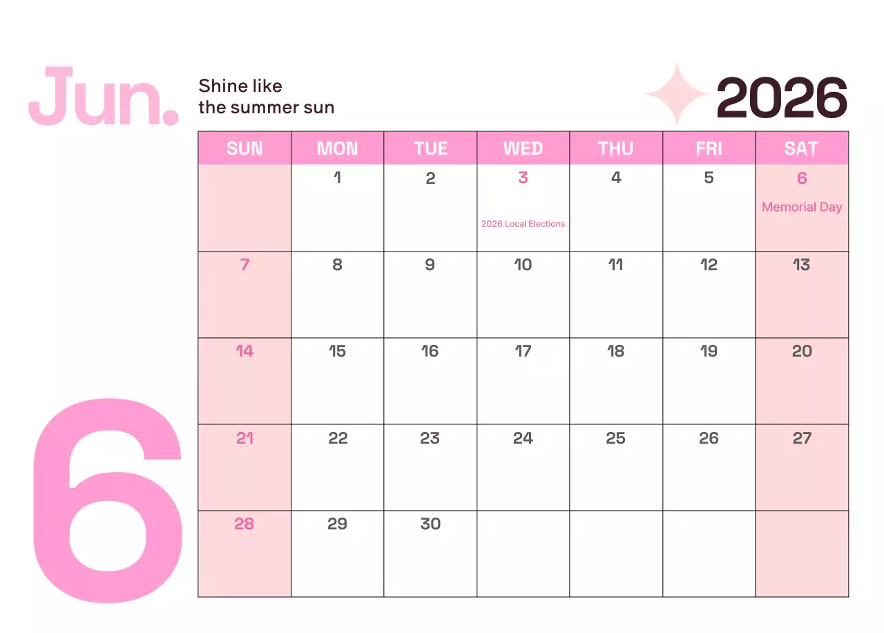 Kalender Modern Kuning Kalender