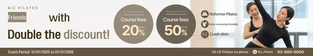 Evento de desconto em Pilates Moderno Bege